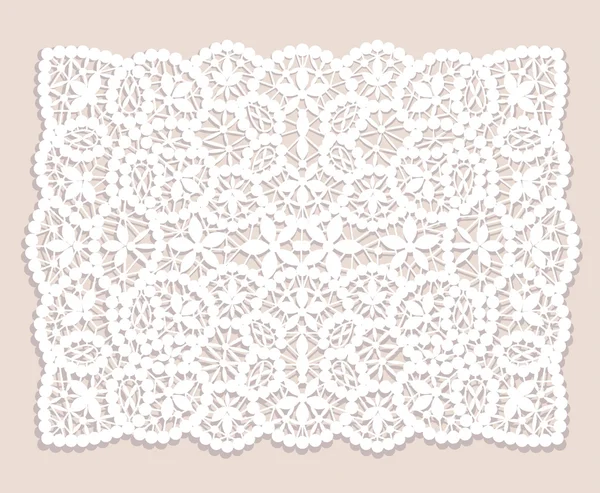 Lace doily — Stock Vector