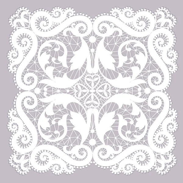 Lace doily — Stock Vector