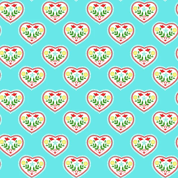 Pattern with hearts — Stock Vector