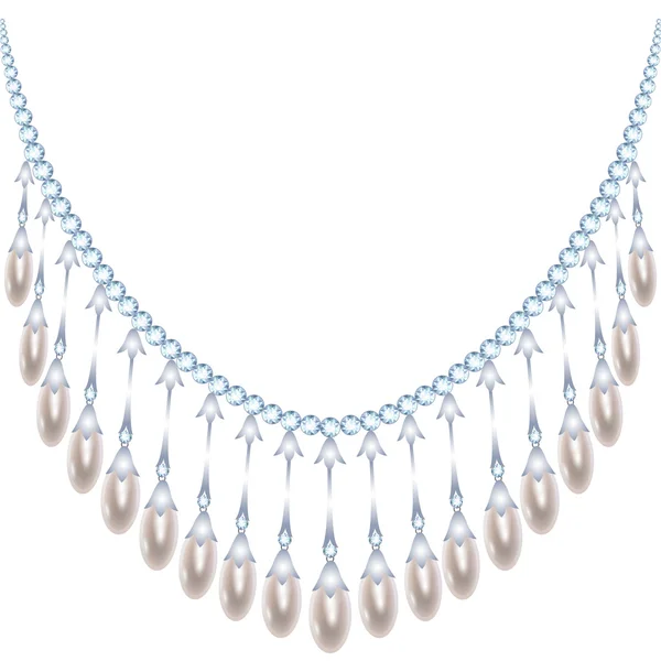 Collier perle — Image vectorielle
