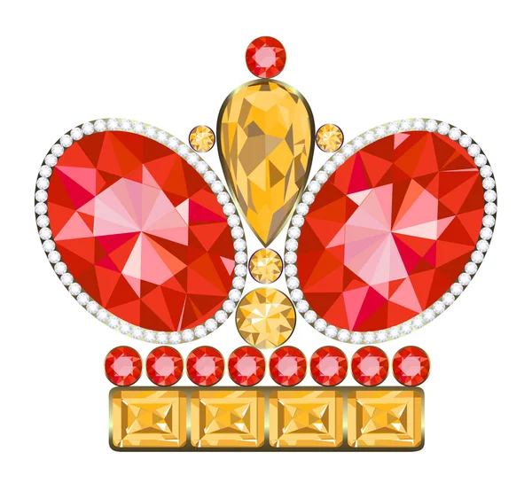 Couronne royale dorée — Image vectorielle
