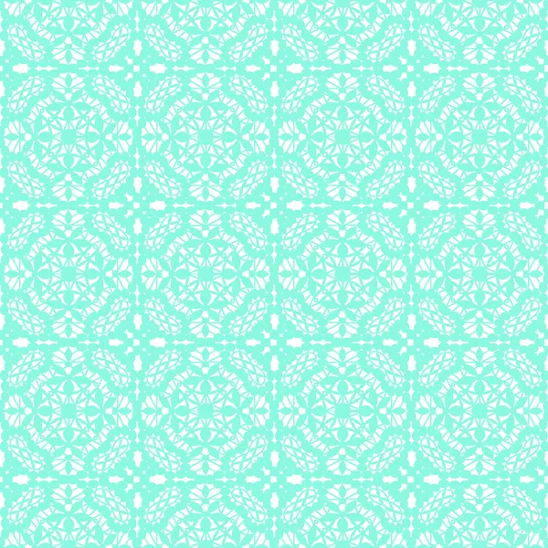 Turquoise lace pattern — Stock Vector