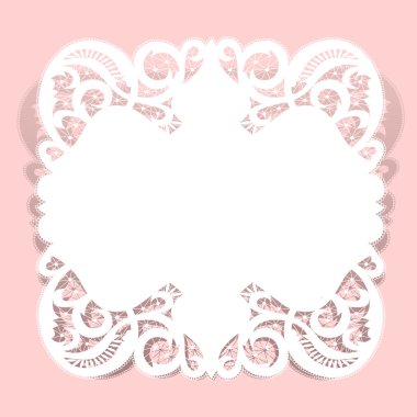 Kağıt dantel bardak altlığı peçete