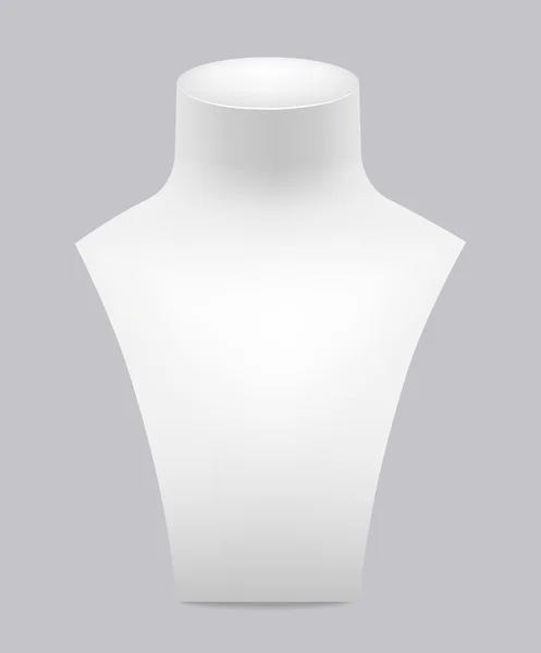 Mannequin blanc pour bijoux — Image vectorielle