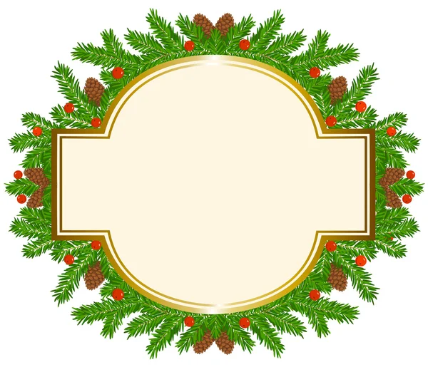 Tarjeta de felicitación de Navidad — Vector de stock