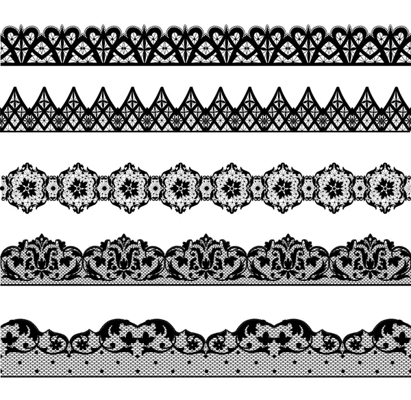 Takımı Dantel sınırları — Stok Vektör