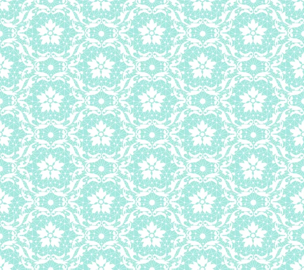 Patrón de encaje floral — Vector de stock