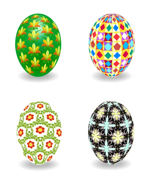 Conjunto de huevo de Pascua — Vector de stock