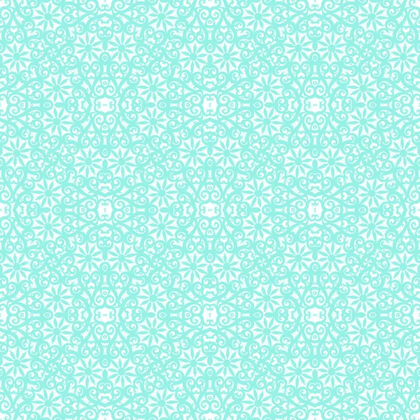 Turquoise lace pattern — Stock Vector