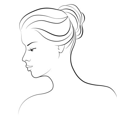 bir kadının çizimi