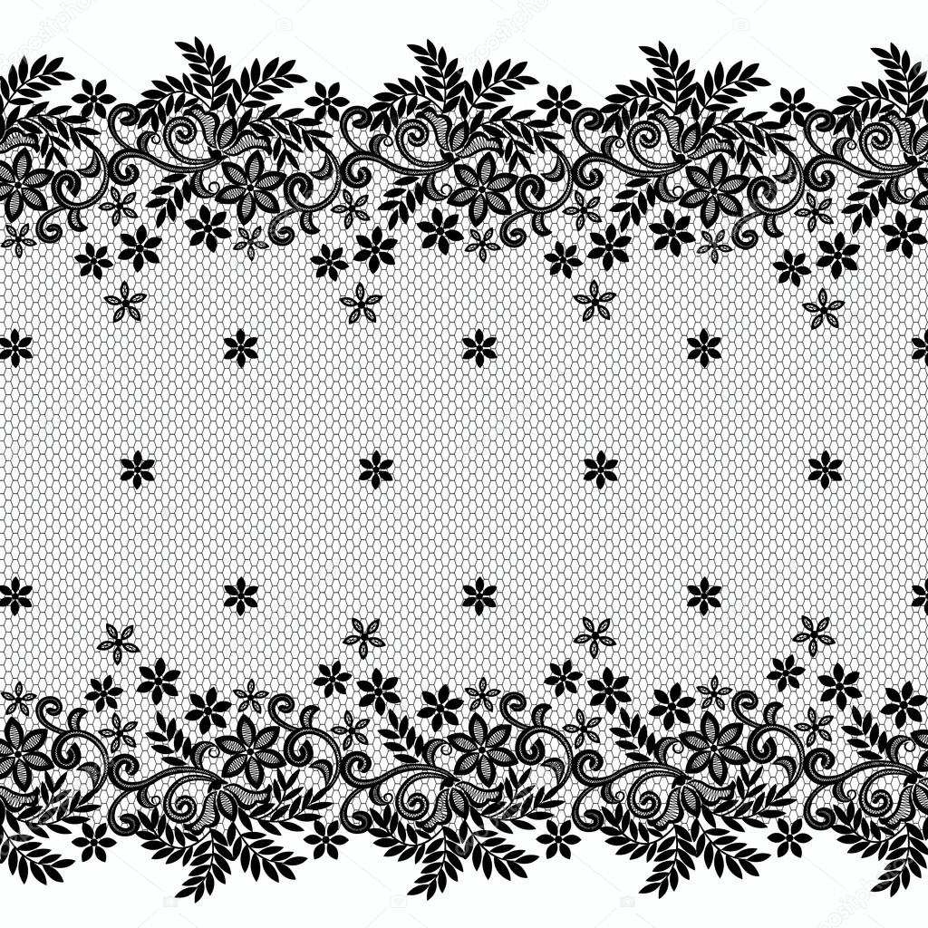 Floral lace borders