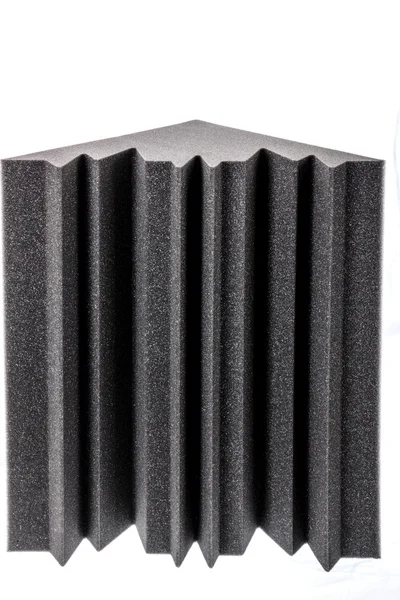 Microfiber foam insulation for noise in the corner in music stud — Stock Photo, Image