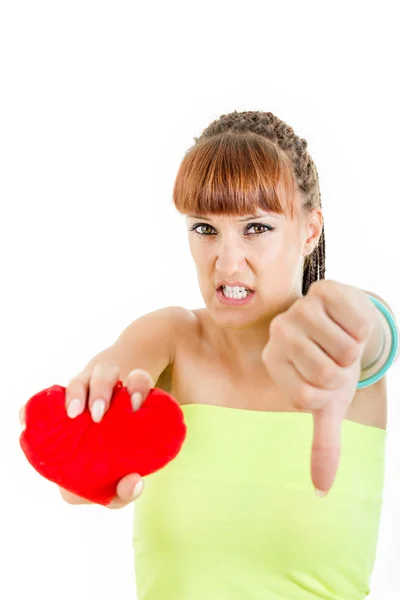 Triest vrouw met gebroken hart lijden van liefde — Stockfoto