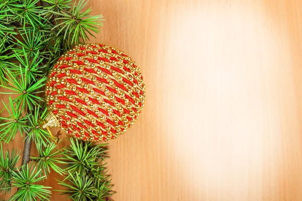 Familie of zakelijke wenskaart met decoratie voor New Year's — Stockfoto