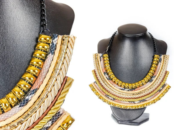 Schöne stilvolle handgemachte weibliche Vintage-Mode buntes Juwel — Stockfoto