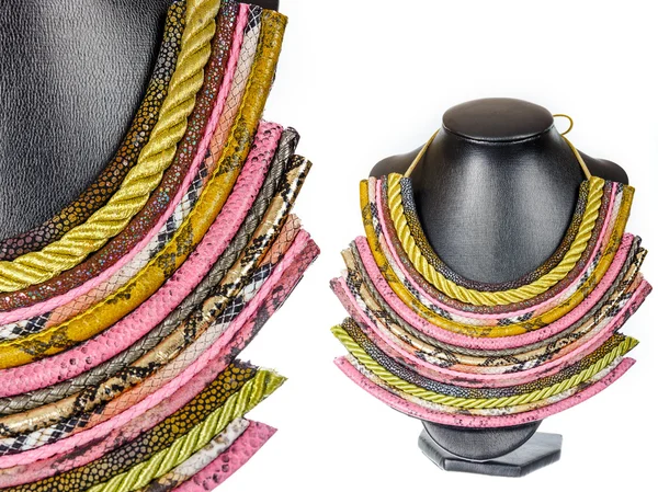 Beautiful stylish handmade female vintage fashion colorful jewel — Stock Photo, Image