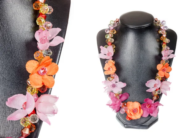 Vackra eleganta handgjorda kvinnliga vintage mode färgglada juvel — Stockfoto