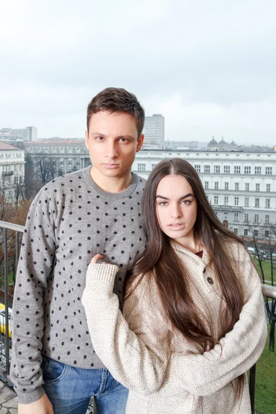 Portrait of handsome couple — Stok fotoğraf