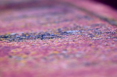 Pas ve liken makrosuyla kaplı metal yüzey fotoğrafı