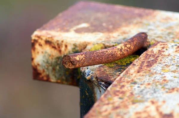 Foto Alter Rostiger Eisenbewehrung Aus Der Udssr — Stockfoto