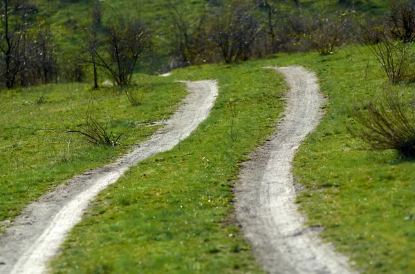 Photo Road Hill Countryside — Stock Photo, Image