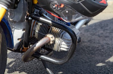 Vinnitsa, Ukrayna - 11 Eylül 2021 Boxer motorlu motosiklet