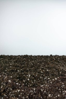 Beyaz arka planda tarım arazisi görüntüsü