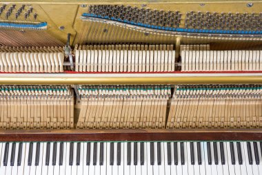 Klavye ve bir dik piyano mekaniği