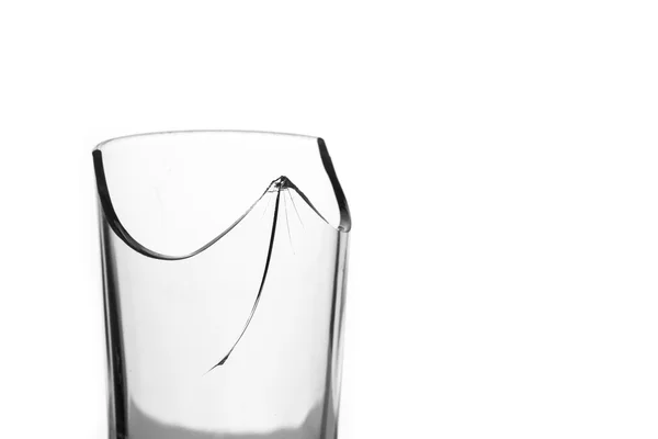 Close up van gebroken glas — Stockfoto