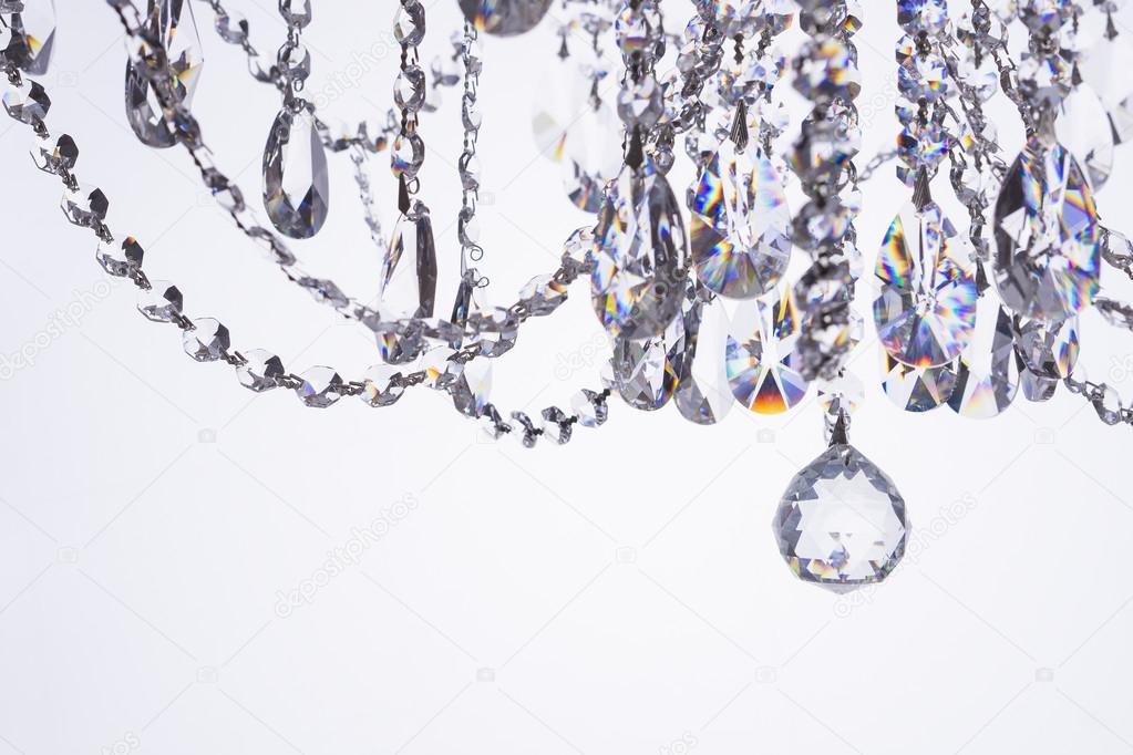 Crystal chandelier close-up