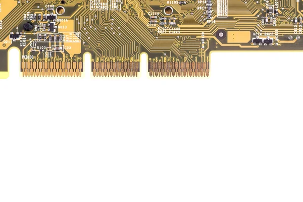 Chip komputer na białym tle — Zdjęcie stockowe