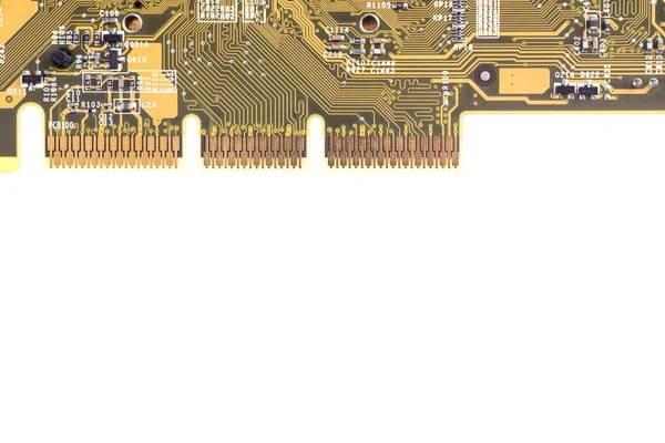 Computerchip isoliert — Stockfoto