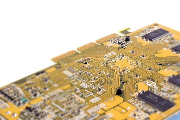 Primer plano de chip de ordenador — Foto de Stock