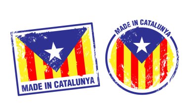 Catalunya vektör pullar yapılan