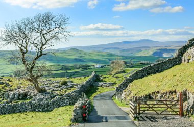 Beautiful yorkshire dales landscape stunning scenery england tou clipart