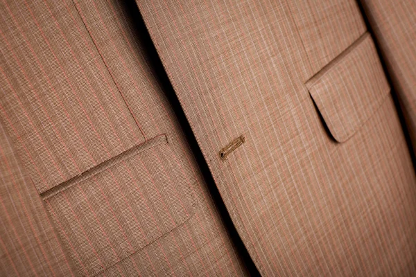 Closeup béžové sako muži — Stock fotografie