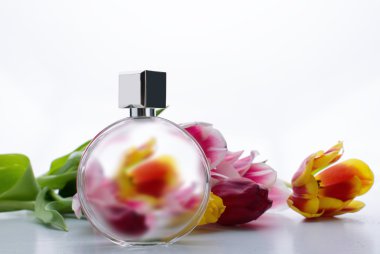 Parfüm ve çiçekler