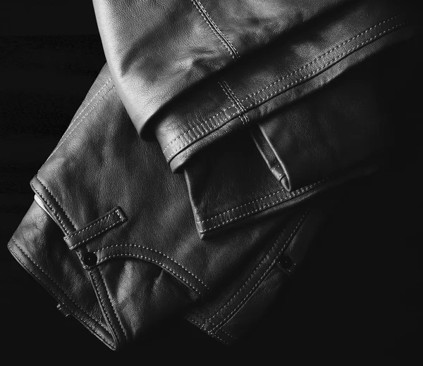Крупним планом шкіряні штани — стокове фото