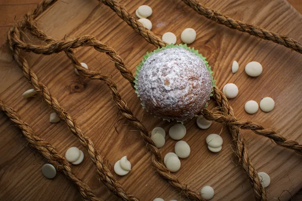 Cupcakes blancos caseros — Foto de Stock