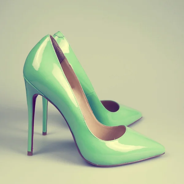 Chaussures vert femme — Photo