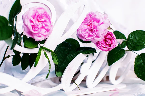 Wedding accessories with flowers — Stock Photo, Image