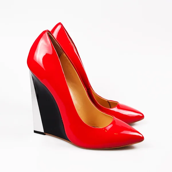 Chaussures femme rouge — Photo