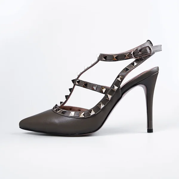 Grey female shoes — Stock Photo, Image