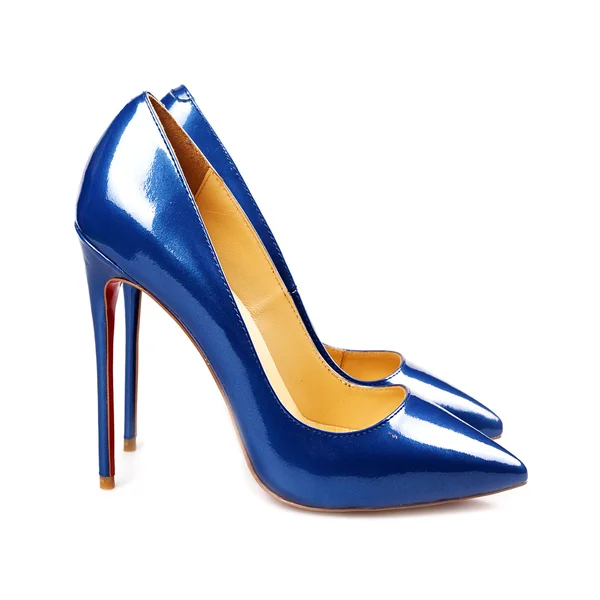 Scarpe femminili blu — Foto Stock