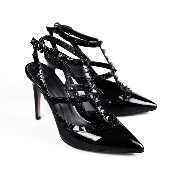 Black high heel women shoes — Stock Photo, Image