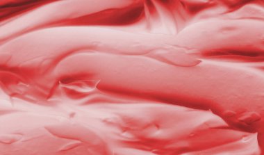 Kırmızı krem köpük dokusu