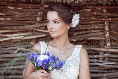 gelin düğün çiçek bir buket