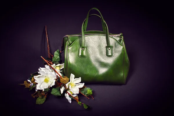 Bag and flowers