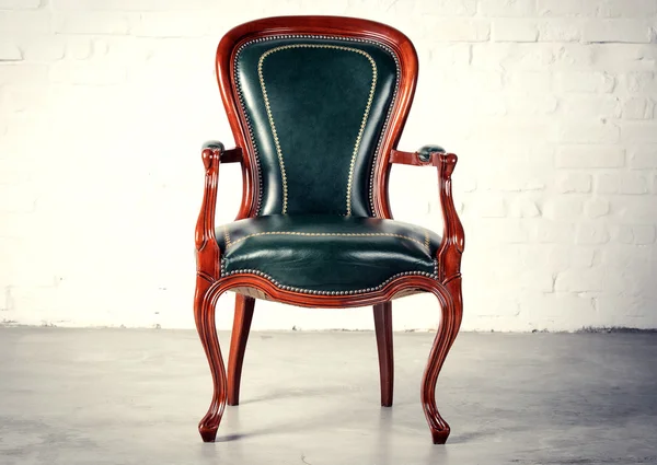 Koninklijke groene stoel — Stockfoto