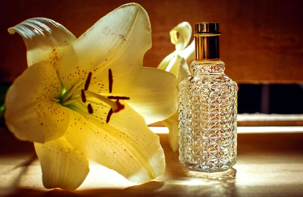 Parfum, aromatherapie, Orchid. — Stockfoto